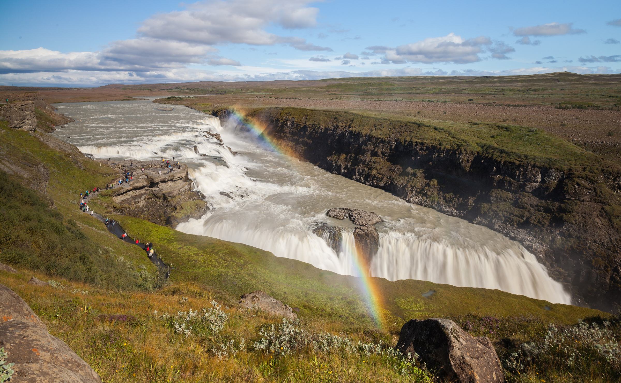 Gullfoss at golden hour